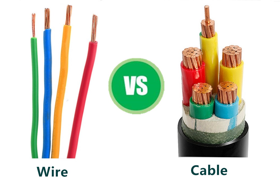 the difference between wire and cable