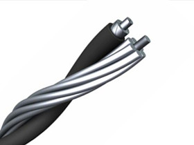 Duplex Cable Aluminum Conductor Overhead Service Drop Cable 600V