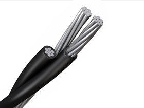 4-4-4 Prawn Aluminum Conductor Triplex Overhead Service Drop Cable Wire 