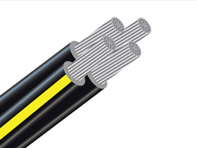 Quadruplex URD Cable Aluminum Secondary Underground Direct Burial Cable 600V