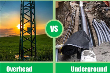 What is the difference between overhead cables and underground cables