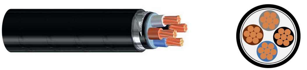 n2xby cable structure